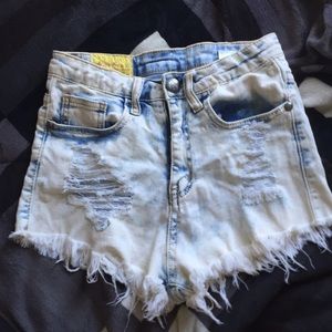High waisted shorts